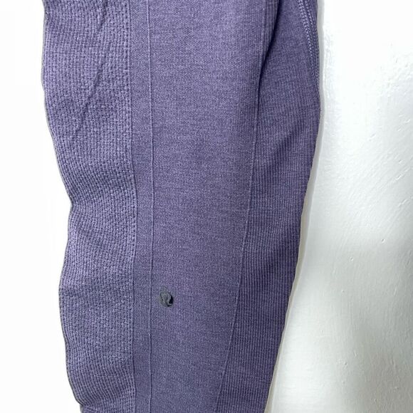 Lululemon Ebb to Street Heathered Grape Compression Pants - Picture 6 of 7
